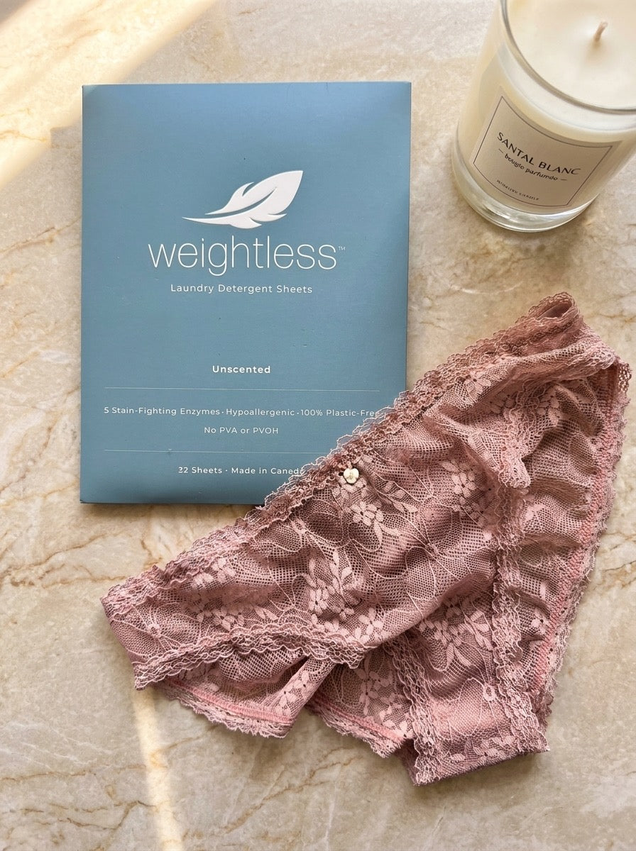 Welcome to the NEW Weightless Laundry Sheets. PVA-Free, Unscented, Made in Canada