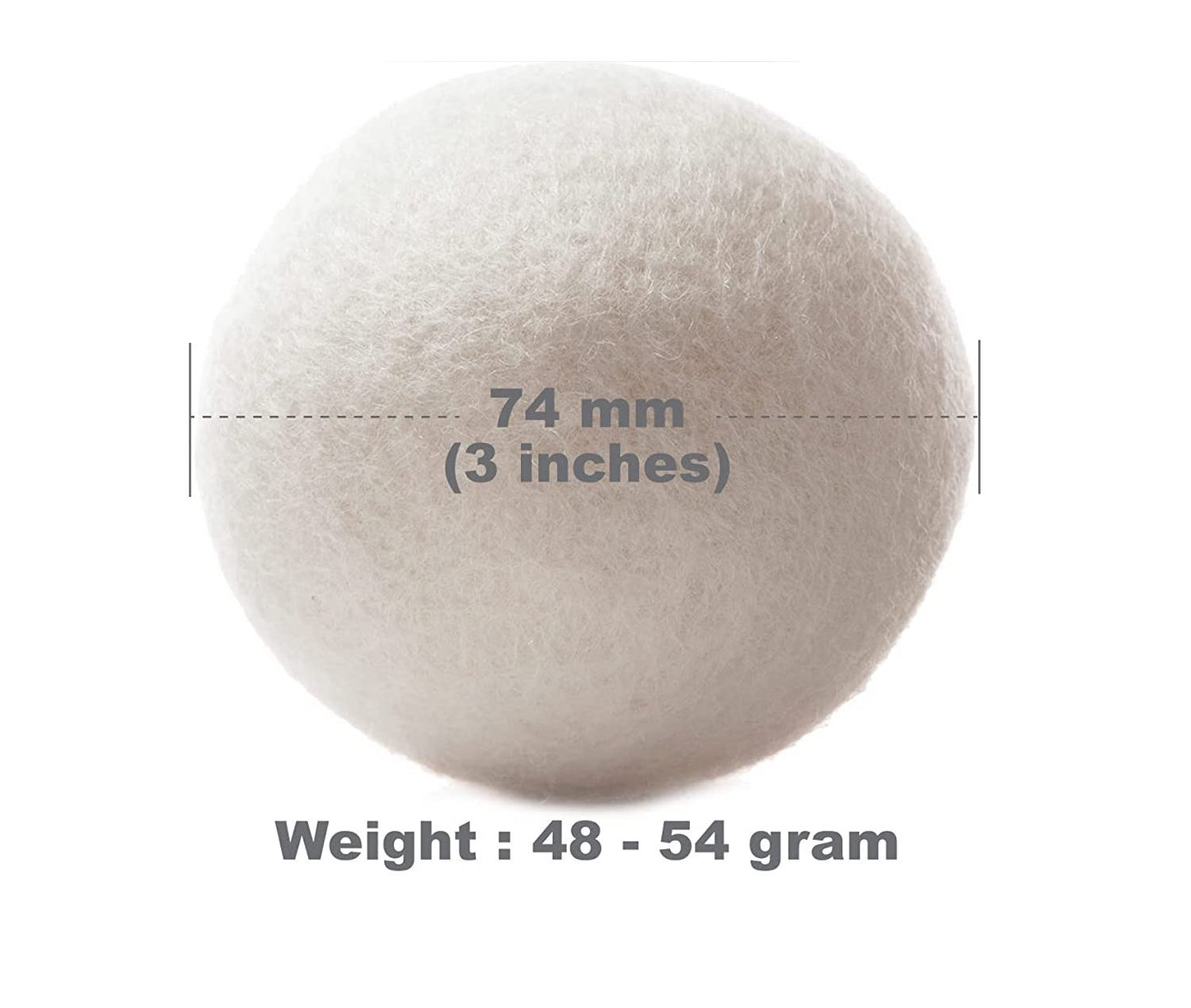 Premium Wool Dryer Balls - 100% Pure Organic Wool